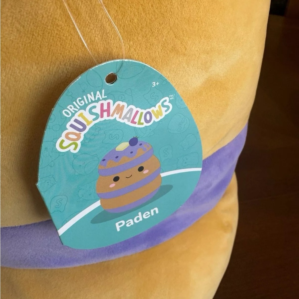 *RARE EXCLUSIVE Squishmallow PADEN the Blueberry Pancake Stack NWT  16" inch Toy - Picture 6 of 7